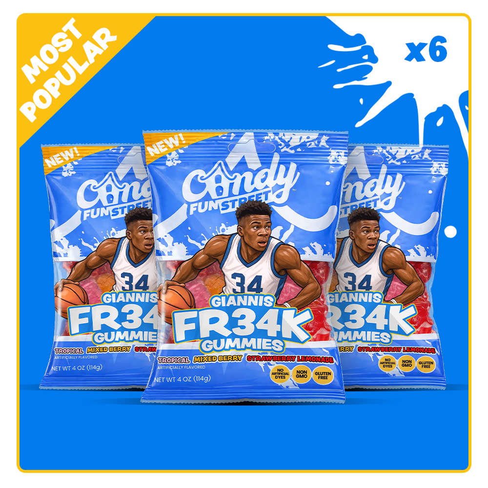 Giannis FR34K Gummies - Assorted Flavors 4oz - 6 Pack