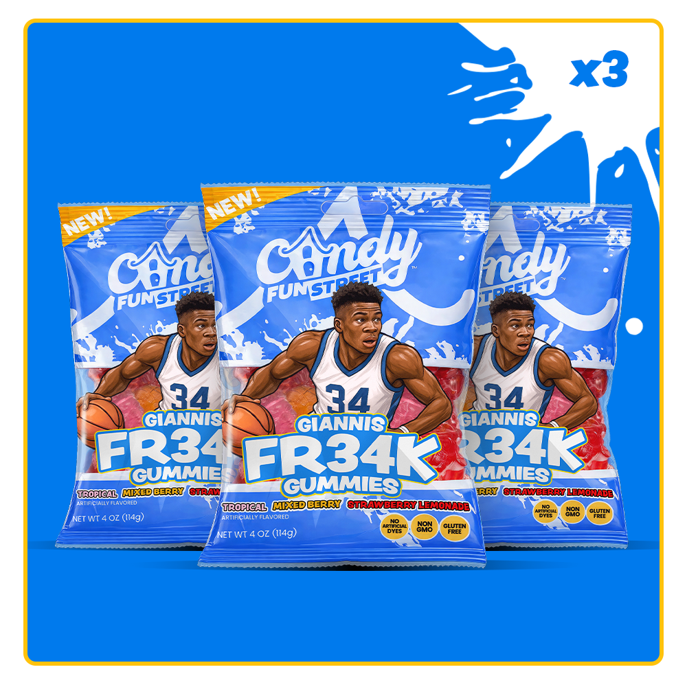 Giannis FR34K Gummies - Assorted Flavors 4oz - 3 Pack