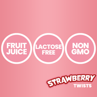 fruit juice lactose free non gmo strawberry twists 