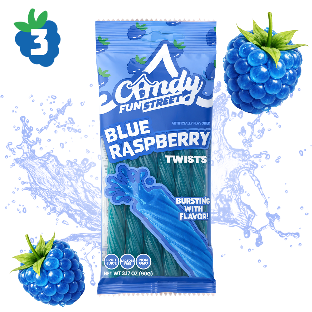 Blue Raspberry Twists 3 Pack