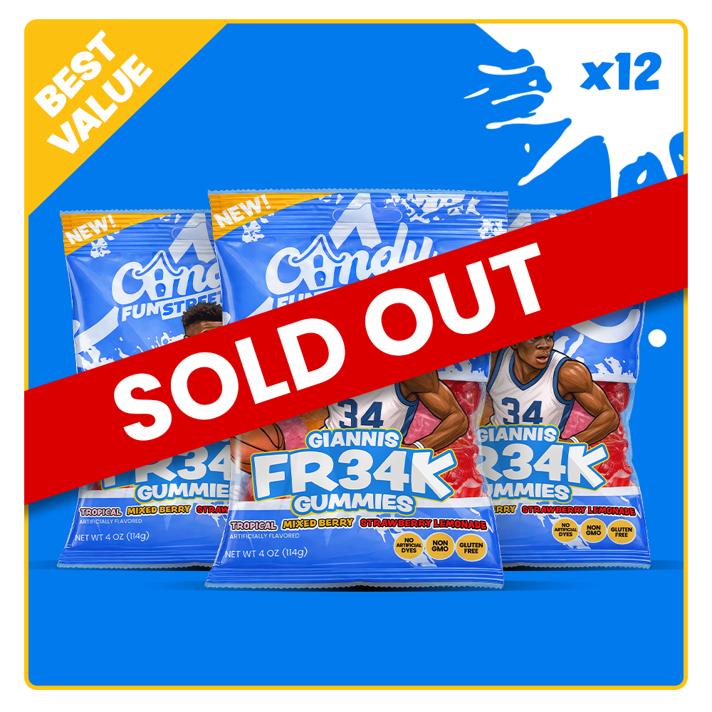 Giannis FR34K Gummies - Assorted Flavors 4oz - 12 Pack