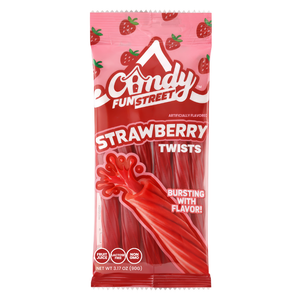 Candy Fun Street Strawberry Twists –  3.17oz